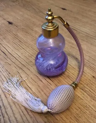 Buy Caithness Glass Fragrance Perfume Bottle Atomiser Purple & White Swirl • 12.50£