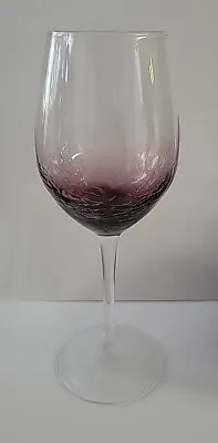 Buy Pier 1 Purple Crackle White Wine Glass 9094658 • 24.19£