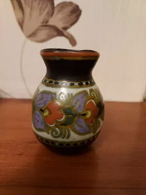 Buy A Gouda PZH 'Damier' Small Vase 3.25 VGC. • 12£