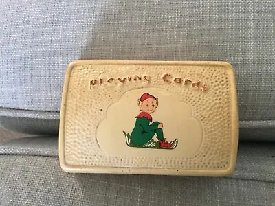 Buy Vintage Manor Ware Playing Cards Box. Blank Cartouche.  Maker’s Name. • 5.99£