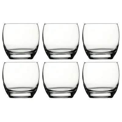 Buy Pasabahce Barrel Set Of 6 Tumbler Whisky Scotch Drinking Glasses Gift 340ml • 9.99£
