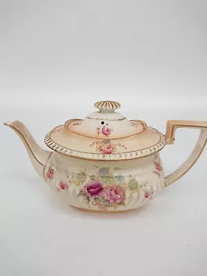 Buy Antique Crown Devon Fielding's Stoke On Trent England Tea Pot Windsor Floral • 9.99£