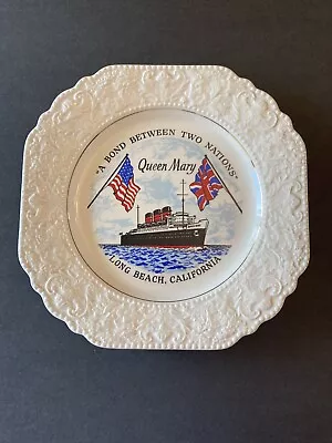 Buy Vtg Lord Nelson Pottery England Plate 8.5  Hand Crafted QUEEN MARY Ship • 25.55£