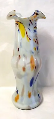 Buy Large Imposing Murano Glass Spatter End Of Day Vase Multi Colour, 31 Cm High • 39£