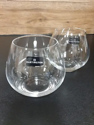 Buy 2 X DARTINGTON CRYSTAL NEW STEMLESS GIN COPA GLASSES • 10£