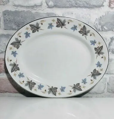 Buy Vintage Vinewood Ridgway 'White Mist' Ivy Leaf Pattern Large Oval Plate Platter • 17.89£