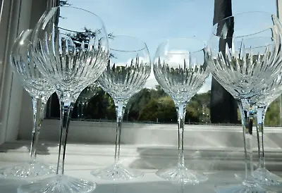 Buy PAIR Stuart MONTERREY BLOWN Cut Crystal Wine Glasses LARGE  9  350ml Very Scarce • 85.99£
