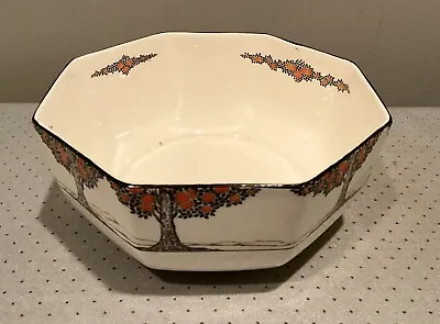 Buy Crown Ducal Orange Tree Very Rare  Sized Octagonal Bowl 8 1/4 Inches Across • 60£
