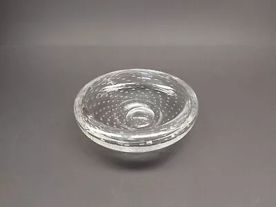 Buy A Mid Century 1950's Whitefriars Glass Bowl Pattern 9099 In Clear Crystal Glass. • 39.95£
