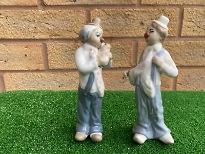 Buy Pair Of Lladro Cascades Clown Figurines 6  Tall Retired Pristine Condition • 11.99£
