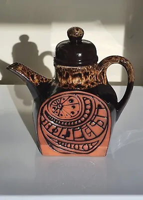 Buy Vintage Fosters Pottery Teapot Brown Drip Glaze 1970s READ DESCRIPTION • 10£