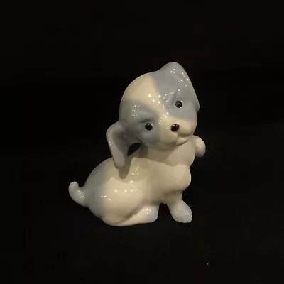 Buy Brinn’s Bone China Blue & White Puppy Dog Ceramic Figurine Ornament Collectible • 5£