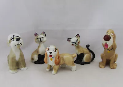 Buy Wade 5 Disney Film Hat Box Whimsies Si & Am Cats, Lady, Trusty, The Colonel • 6.50£