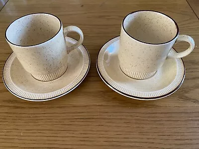 Buy Vintage Poole Pottery Parkstone Coffee Set X 4 Pieces - Beige & Brown • 5£