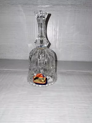 Buy Vintage Lead Crystal  Glass Bell With Glass Clapper Over 24% PBO Western Germany • 12£