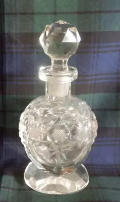 Buy Beautiful Vintage Cut Glass Scent Bottle • 10£