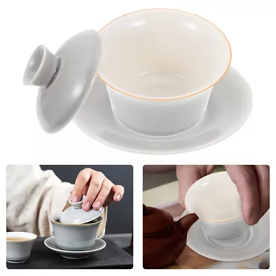 Buy  Ceramics Porcelain Gaiwan China Tea Bowl Chinese Cups And Saucers • 34.19£