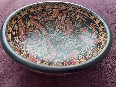 Buy Decorative Batik Wooden Bowl Jasmin Bud • 9.99£