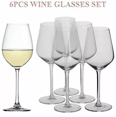 Buy Set Of 6 Wine Party BBQ Flutes Glasses Cava Prosecco Wedding Xmas Glass 370ml  • 11.95£