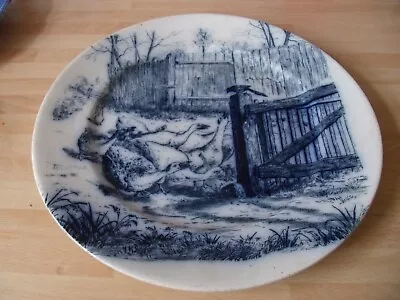 Buy Victorian Cauldon Pastoral Plate  Depicting  Geese • 2.99£