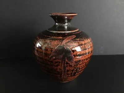 Buy Vintage Louis Mulcahy Irish Studio Pottery Stoneware Vase Tenmoku Leach Ireland • 15£