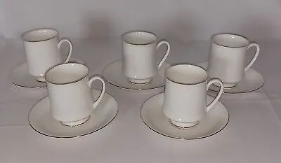 Buy Royal Standard TREND Fine Bone China Coffee Cups & Saucers, Set Of 5 • 19.95£