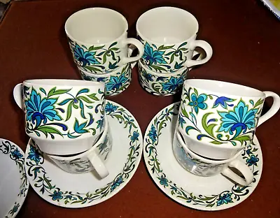 Buy Midwinter Spanish Garden Set Of 8 Tea Cups And  2 Saucers • 10£