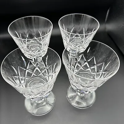 Buy 4 Set Stuart England Glengarry 5”T Crystal Water Goblet/Sherbet/Wine Glasses • 67.13£