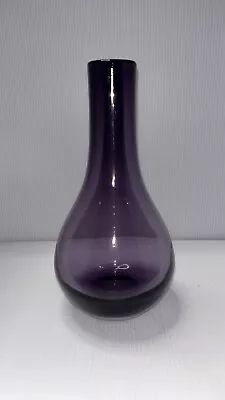 Buy Vintage 8-1/2” Hand Blown Purple Vase • 26.66£