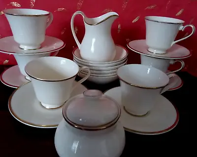 Buy Royal Doulton Fine Bone China Romance Collection Tea Set Heather Cups Saucers • 28£