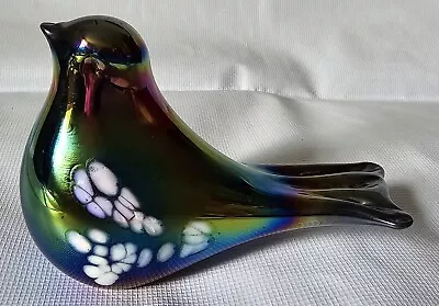 Buy Ornamental Iridescent 4in Glass Bird • 5£
