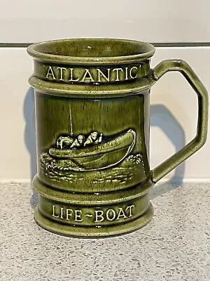 Buy Holkham Pottery Atlantic Lifeboat - Rnli Lifeboat Service Green Mug, England • 14.99£