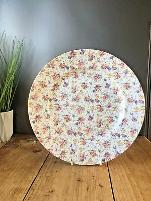 Buy Rare Large 12  Royal Winton Eleanor Floral Chintz Charger Plate Vintage Teaparty • 55£