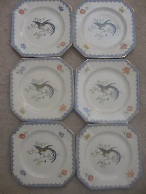 Buy Six Myott And Sons Ascot Plates With Gold Rim • 28.50£