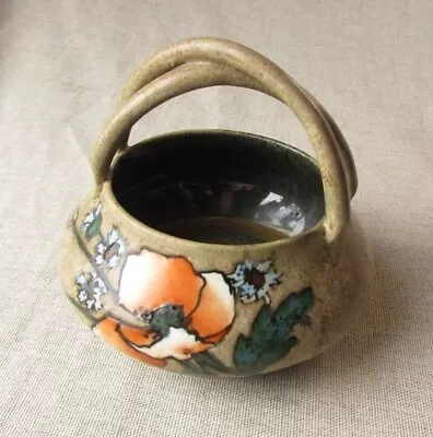 Buy Eduard Stellmacher (Austrian,1868-1945) Art Nouveau Ceramic Bowl With Poppy  • 150£
