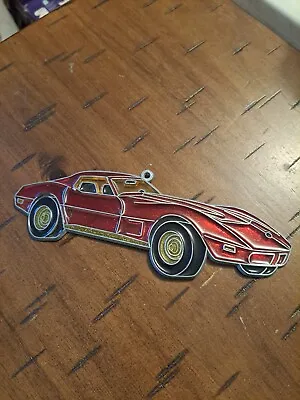 Buy Vintage Red CORVETTE Stained Glass Sun Catcher Window Hanging / Ornament • 14.18£
