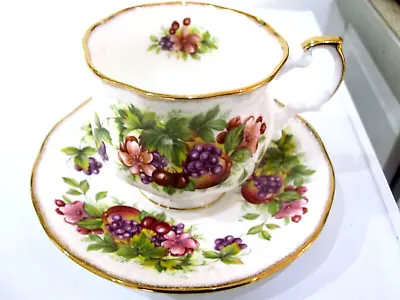 Buy Beautiful,queens,fruit Pattern Tea Cup And Saucer,looks Unused • 6.99£