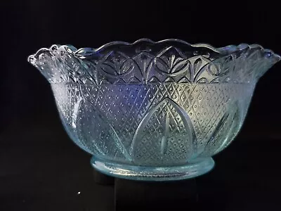 Buy Vintage Blue Vaseline Glass Bowl • 38.61£