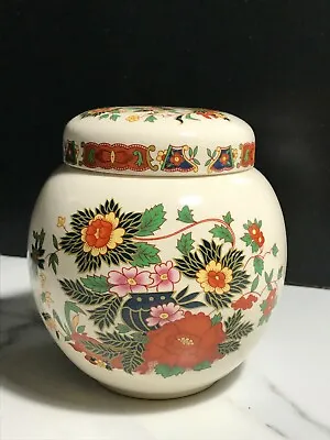Buy Vintage Sadler Pottery Oriental Chrysanthemum Flower Design Ginger Jar • 12.99£