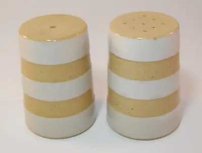 Buy Early T G Green Mustard Yellow Gold Cornishware Salt & Pepper Pots Shakers • 29.99£