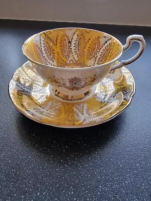 Buy Beautiful Vintage  Paragon Bone China Tea Cup And Saucer  Yellow/Gold VGC • 12£