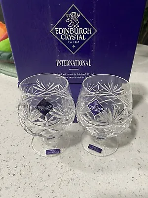 Buy New In Box  Edinburgh Crystal International Glasses Made In Europe • 67.20£