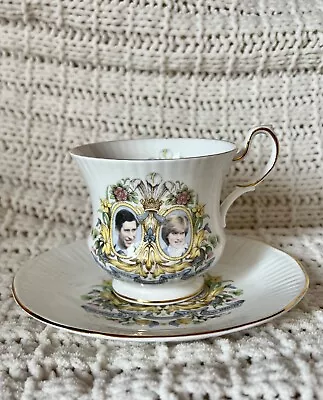 Buy Queens China Prince Charles Lady Diana Wedding Teacup Saucer Bone China￼￼ • 14.22£
