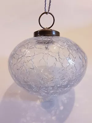 Buy RARE KUGEL Vintage Mercury Crackle Glass Blown Ornament Oval Top Shape 3” BinE • 61.72£