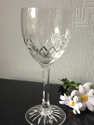 Buy Vintage Edinburgh Scotland Cut Crystal Wine Glass Drinking Beer Glassware 240ml • 7£