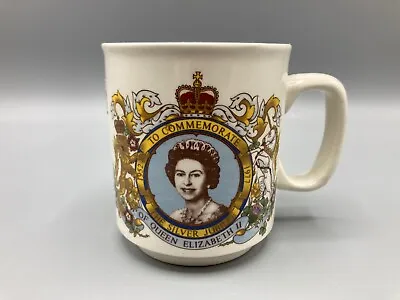 Buy Vintage Prince William Pottery Commemorative Mug, Queen Elizabeth Silver Jubilee • 9.99£