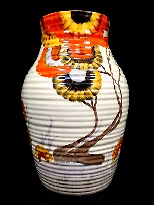 Buy Antique Clarice Cliff - Rhodanthe ISIS Vase C.1935 / Art Deco Pottery / Large • 895£