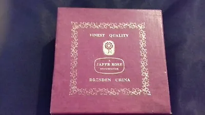 Buy 2 Dresden China Napkin Serviettes Rings Boxed (Jaffe Rose Presentation ) ## • 10.99£
