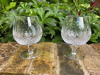 Buy Two Large Waterford Crystal Colleen Brandy Glasses. Signed And Waterford Label. • 35£