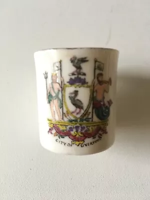 Buy Goss Crested China-Miniature Mug-City Of Liverpool 3.5cm Tall • 9.99£